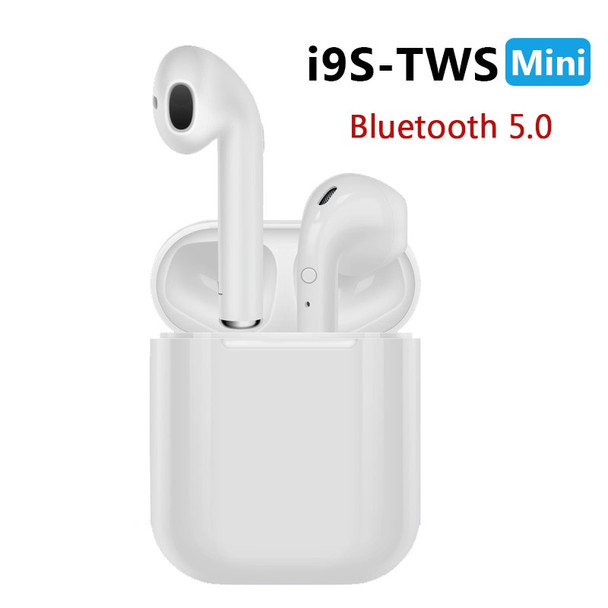 New i9S TWS Mini Bluetooth Earphones Wireless Headset Headphones Bluetooth 5.0 Stereo Sports Earbuds with Mic for Phone Andorid