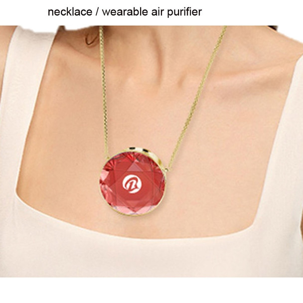 Mini Wearable Air Purifier Necklace Mini Portable USB 