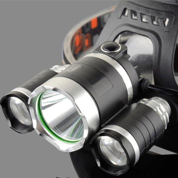 ZK40  LED Headlight 11000LM T6+2*R5 Head Lamp Fishing Light LED Headlamp +2pcs 18650 5000mah battery Charger+car charger