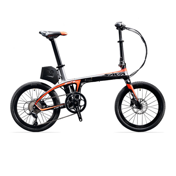 E6 Electric Bicycle Carbon Fiber 20" Folding E-bike 36V/250W Pedelec Foldable SHIMANO 9S Bicycle with 5.8Ah SAMSUNG Battery