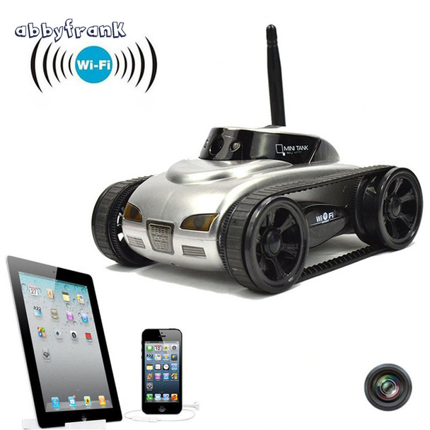 RC Mini Tank Car IOS Android Phone Remote Control 777-270 Wifi Spy Tanks Shoot Robot With 0.3MP Camera Toys For Children Adult