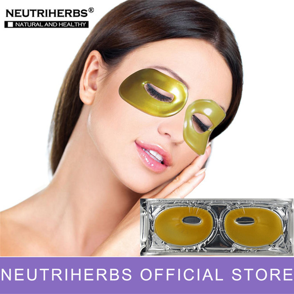 NEUTRIHERBS Gold Collagen Eye Care Mask Moisturizing Anti Wrinkles Dark Circles Treatment Eye Gel Patch 5pcs/set 