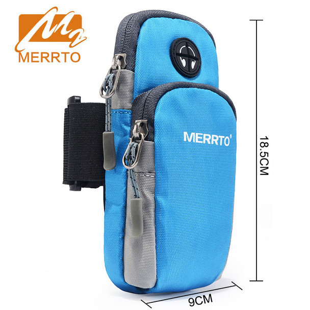 MERROT Man Outdoor Running Wrist Bag Waterproof Mobile Phone Holder Jogging Belt Bag Women Gym Fitness Bag Sport Accessories