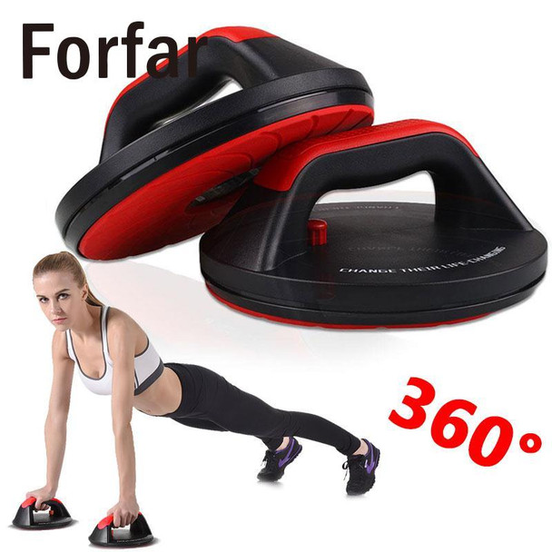 Forfar 2pcs push ups household antiskid rotatable bracket for sports fitness equipment training chest push ups