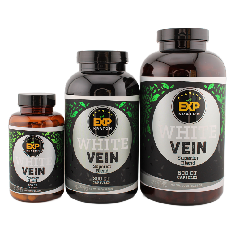 EXP Botanicals Premium White Vein Kratom Capsules – Wholesale Group Image