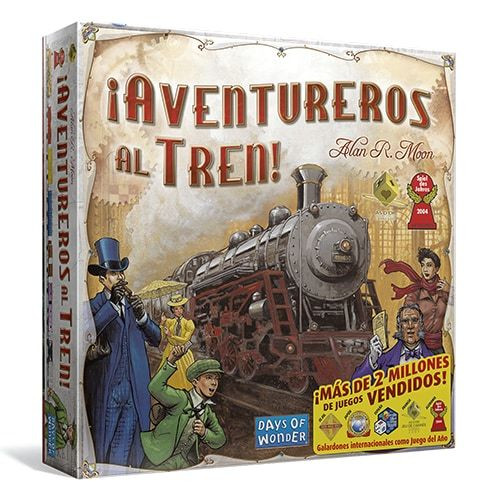 Days Of Wonder – Tren Set Deluxe Amarillo Para Los Aventureros Del Ferrocarril, Edición 20º Aniversario, Con Estación Y Marcador