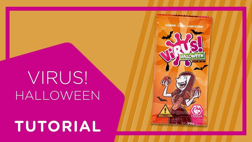 Tranjis Games – Virus Halloween Special Edition Kartenspiel, Gruselig-lustiges Familienspiel