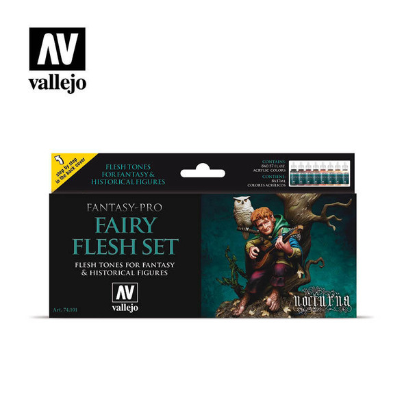 Vallejo - Fantasy Pro Nocturna Sets: Fairy Flesh Set (8)