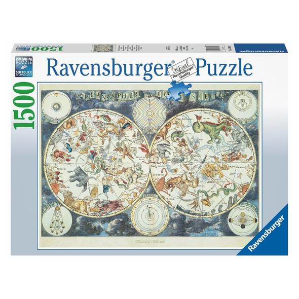 Ravensburger - World map of fantastic beasts 1500 piezas