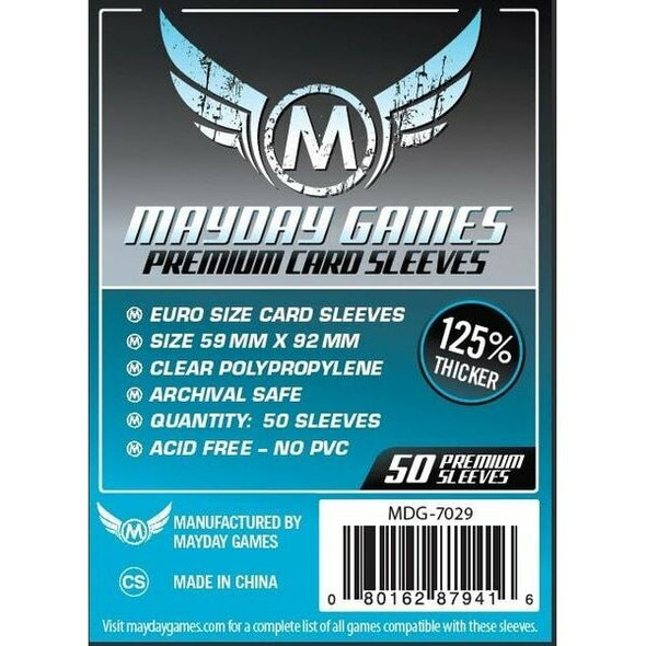 Mayday Games - Funda protectora para cartas de 59mm x 92mm