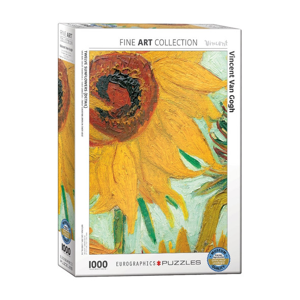 EuroGraphics - Vincent Van Gogh: Doce girasoles (Detalle) - 1000 piezas