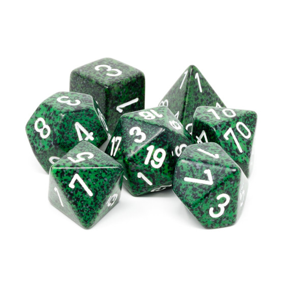 Chessex - Set de 7 dados poliédricos moteados Recon™