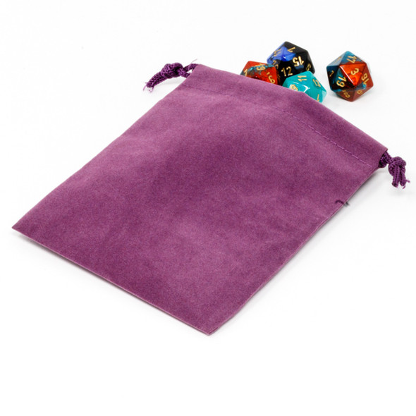 Chessex - Bolsa pequeña de gamuza para dados: Morado