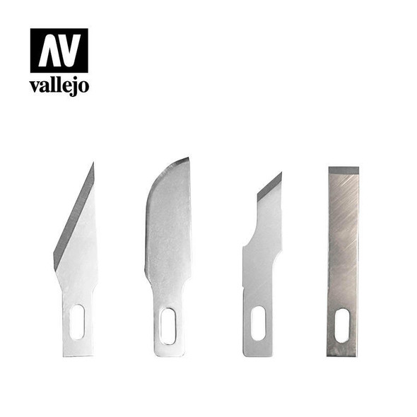 Vallejo - Herramientas: 5 Assorted Blades for Knife no. 1