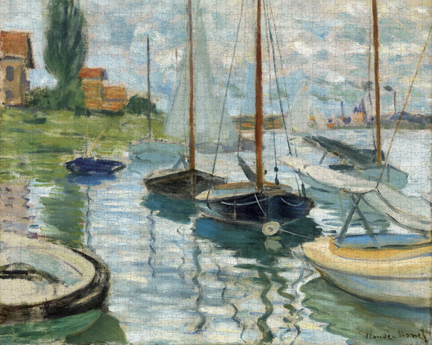 Pomegranate - Claude Monet: Sailboats on the Seine - 1000 piezas