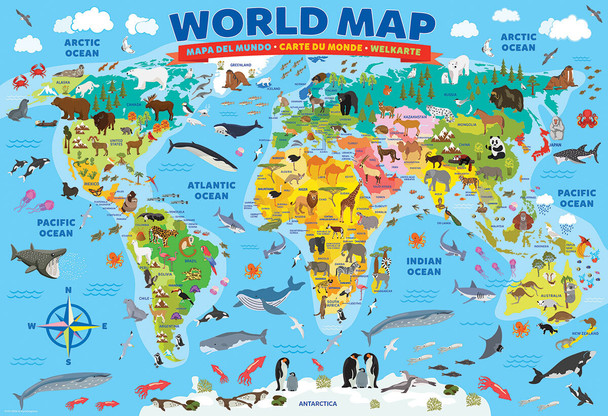 EuroGraphics - Mapa del mundo - 100 piezas