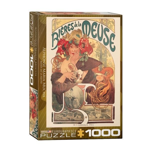 EuroGraphics - Alphonse Maria Mucha: Bieres de la Meuse - 1000 piezas