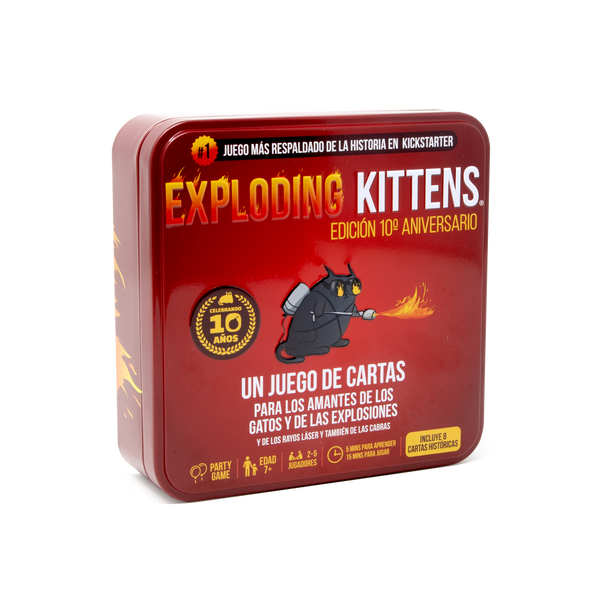 Exploding Kittens - Exploding Kittens edición de 10º aniversario Exploding Kittens - Exploding Kittens edición de 10º aniversario