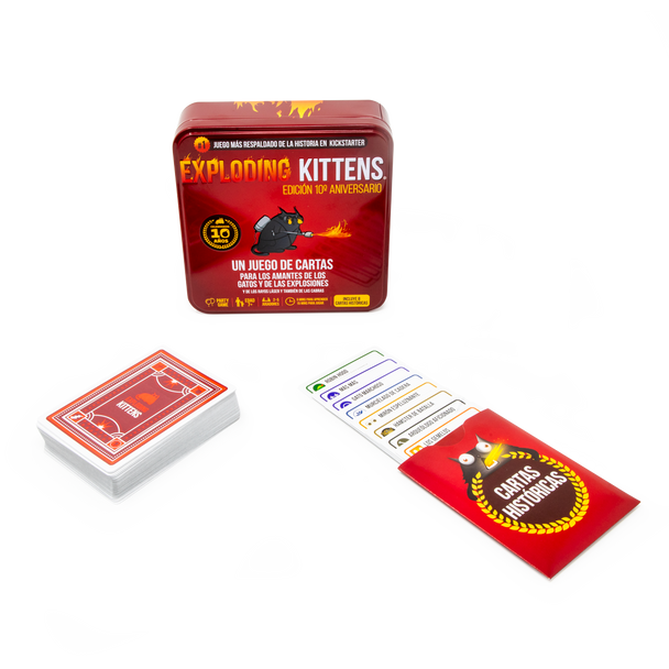 Exploding Kittens - Exploding Kittens edición de 10º aniversario Exploding Kittens - Exploding Kittens edición de 10º aniversario
