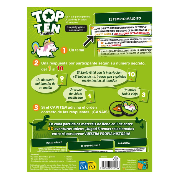 Cocktail Games - Top Ten Aventuras