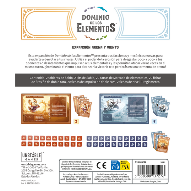 TeeTurtle - Dominio de los Elementos: Arena y viento