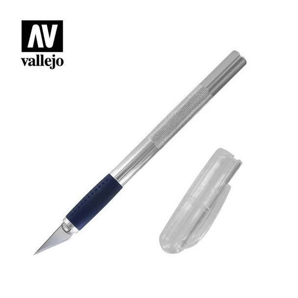 Vallejo - Herramientas: Cúter deluxe de modelismo núm. 1 - incluye cuchilla del núm. 11