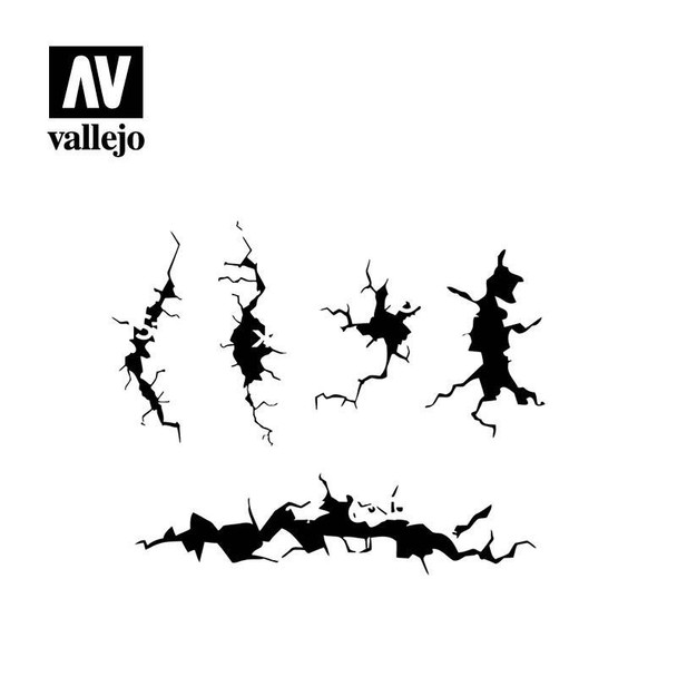 Vallejo - Stencils: Muro Agrietado