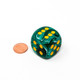 Chessex - Dado D6 de 30mm Vortex® Verde malaquita/Amarillo