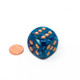 Chessex - Dado D6 de 30mm Lustrous® Morado/Dorado