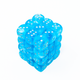 Chessex - Set de 36 dados D6 de 12mm Luminary™ Cielo/Plateado