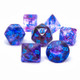 Chessex - Set de 7 dados poliédricos Nebula® Norturno/Azul Luminary™