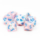 Chessex - Set de 7 dados poliédricos Festive™ Pop art™/Azul