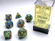 Chessex - Set de 7 dados poliédricos Festive™ Rio/Amarillo