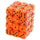 Chessex - Set de 36 dados D6 de 12mm moteados Fire™