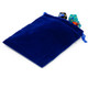 Chessex - Bolsa pequeña de gamuza para dados: Azul marino