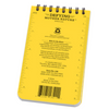 Rite In The Rain 135 Pocket Notebook - Yellow - back