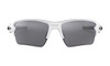 Oakley Flak 2.0 XL Sunglasses - Polished White / Prizm Black Polarized