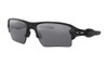 Oakley Flak 2.0 XL Sunglasses - Polished Black / Prizm Black Polarized Angled