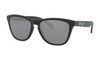 Oakley Frogskins Sunglasses - Matte Black / Prizm Black Polarised Angled