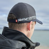 Rooster Structured Cap in navy, on model side