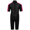 Typhoon Swarm3 Child's Shorty Wetsuit 250993 in black/pink - back