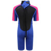 Typhoon Swarm3 Infant's Shorty Wetsuit in purple/hot pink - back
