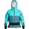 NRS Women's Riptide Splash Jacket - Aqua/Mediterranean, Front