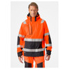 HH Workwear Alna 2.0 Hi Vis Waterproof Shell Jacket - Orange / Ebony
