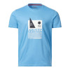 Musto Corsica men's graphic silver lake blue t-shirt