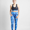 Rooster UV Sports Leggings - Women - Azure - Front