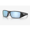 Oakley Heliostat Sunglasses - Matte Black Camo / Prizm Deep Water Polarized - Side