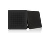 Fusion FM Series Flush Mount Speakers Square Black Front View