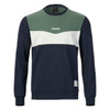 Musto 64 Tri Colour Men's Sweatshirt - Green & Navy, front