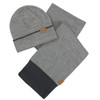 Musto Tipped Beanie & Scarf Gift Set Grey